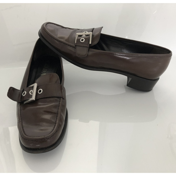 Brown Patent Leather Prada Loafers in sz10US-40EU - Picture 7 of 8
